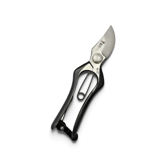 Hasamiya Ichiban Pruning Secateurs B-Type Compact Model Total Length & Blade: 160mm / 51mm High-Carbon Cutlery Steel [Traditional Hand Forged from Scratch / Hollow Ground Back / Twisted Blade / Screw Joint]
