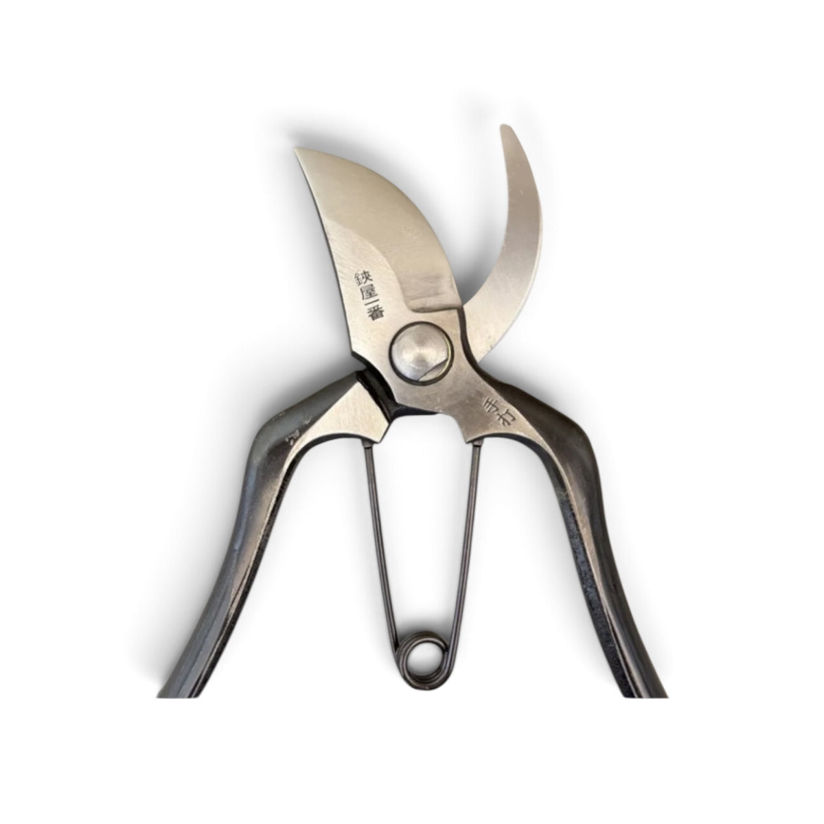 Hasamiya Ichiban Pruning Secateurs B-Type Standard Model Total Length & Blade: 200mm / 63mm High-Carbon Cutlery Steel [Traditional Hand Forged from Scratch / Hollow Ground Back / Twisted Blade / Screw Joint]