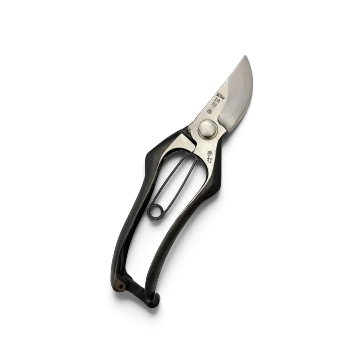 Hasamiya Ichiban Pruning Secateurs SH-Type Ergonomic Handle Model Total Length & Blade: 180mm / 57mm High-Carbon Cutlery Steel [Traditional Hand Forged from Scratch / Hollow Ground Back / Twisted Blade / Screw Joint]