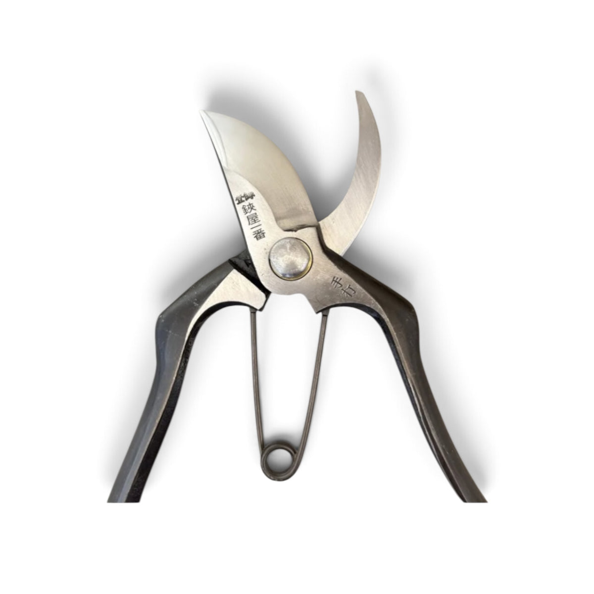 Hasamiya Ichiban Pruning Secateurs SH-Type Ergonomic Handle Model Total Length & Blade: 180mm / 57mm High-Carbon Cutlery Steel [Traditional Hand Forged from Scratch / Hollow Ground Back / Twisted Blade / Screw Joint]