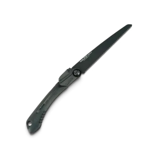 Tajima G-SAW 210mm Heavy-Duty Folding Pruning Saw Fluorine Black GK-A210FB [Thick Blade (1.0mm) / Anti-Sap Fluorine Coating / Impulse-Hardened / Set Teeth (Asari) / Dual-Angle Lock]