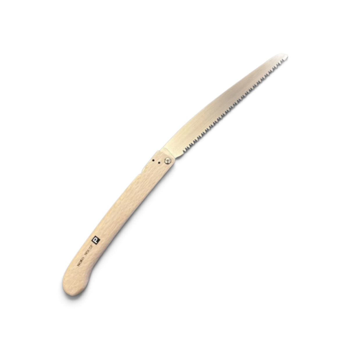 Hishika Noko-House 210mm Hand-Forged Oak Handle Folding Pruning Saw [Traditional Master Blacksmithing / Hand-Tempered High-Carbon Steel / Thin Blade Back-Tapered / Resharpenable / Made in Miki, Japan]