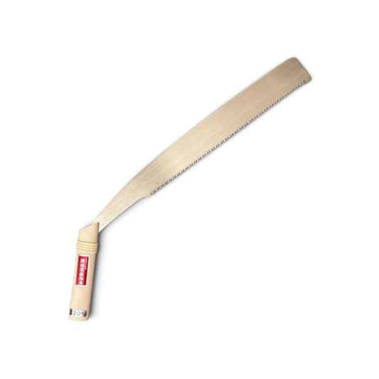 Hishika "Tomokichi Master" 330mm Hand-Forged Temagari Forestry Saw [Graduated Tooth Pitch / Paulownia & Rattan Handle / Back-Tapered High-Carbon Steel / Resharpenable / Made in Miki, Japan]