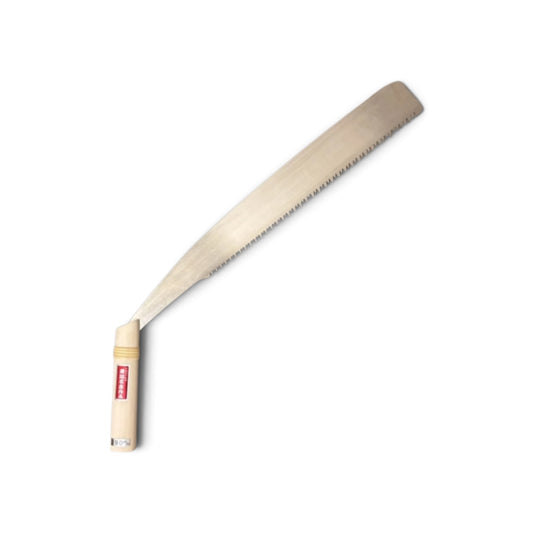 Hishika "Tomokichi Master" 390mm Hand-Forged Temagari Forestry Saw [Graduated Tooth Pitch / Paulownia & Rattan Handle / Back-Tapered High-Carbon Steel / Resharpenable / Made in Miki, Japan]