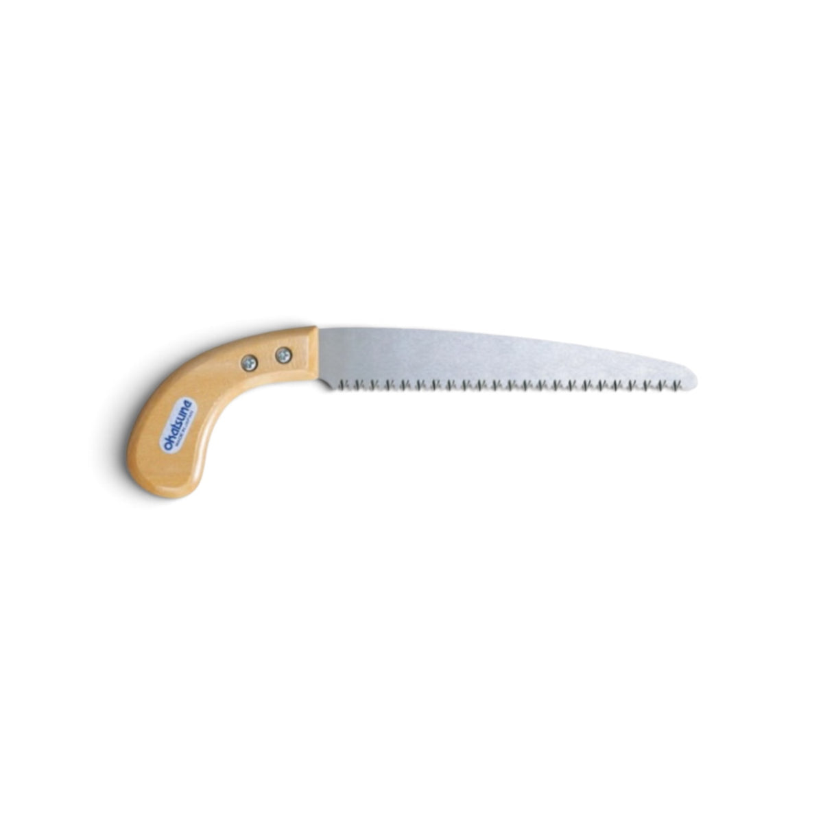 Okatsune Sheathed Pruning Saw No.107 [Total Length & Blade: 320mm / 195mm / High-Carbon Tool Steel / Replaceable Blade System / Natural Wooden Handle & Sheath]