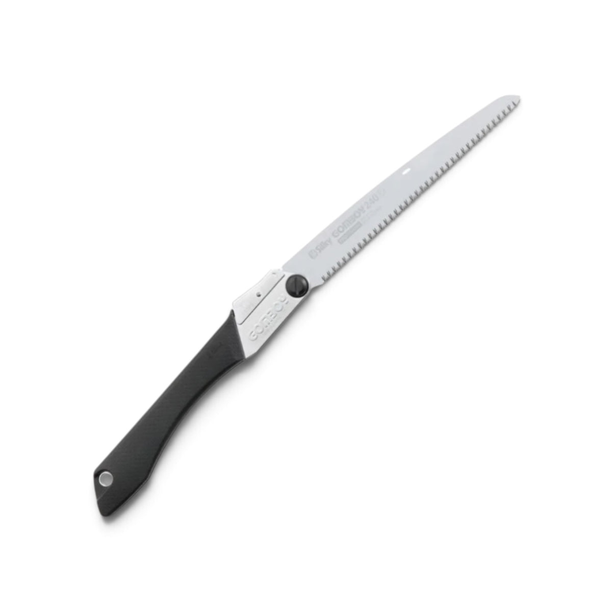 Silky Gomboy 240mm Folding Saw Medium Teeth No.121-24 [Total Length & Blade: 505mm / 240mm / High-Carbon SK4 Steel / Replaceable Blade System / 2-Position Lock / Non-Slip Rubber Handle]