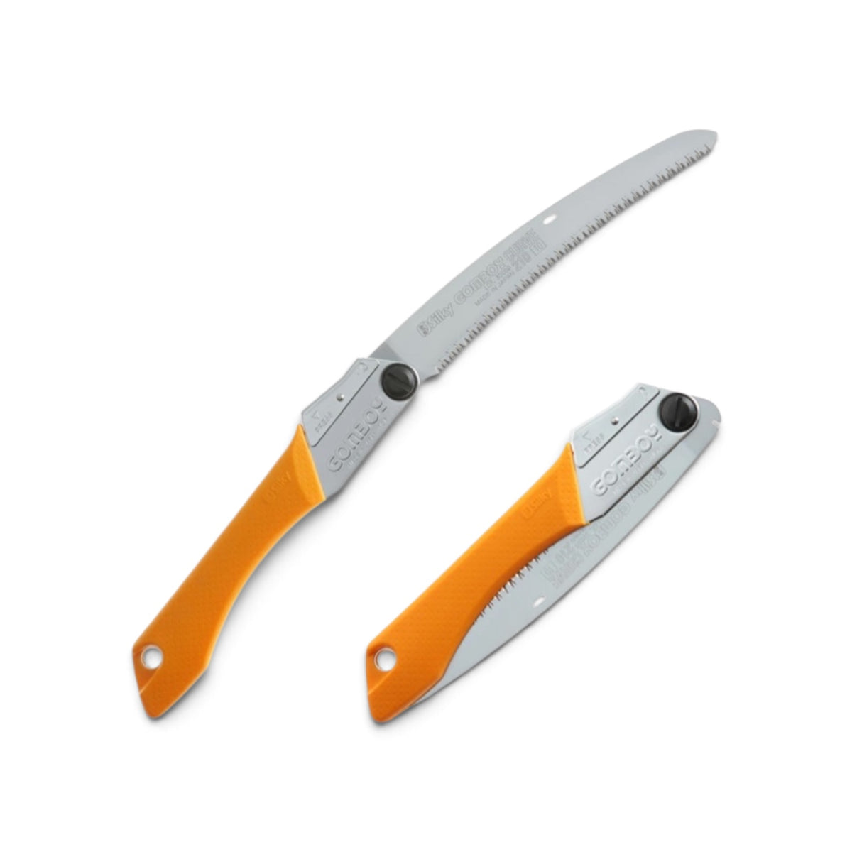 Silky Gomboy Curve 210mm Folding Saw Medium Teeth No.460-21 [Total Length & Blade: 440mm / 210mm / High-Carbon SK4 Steel / Replaceable Blade System / 2-Position Lock / Non-Slip Rubber Handle]