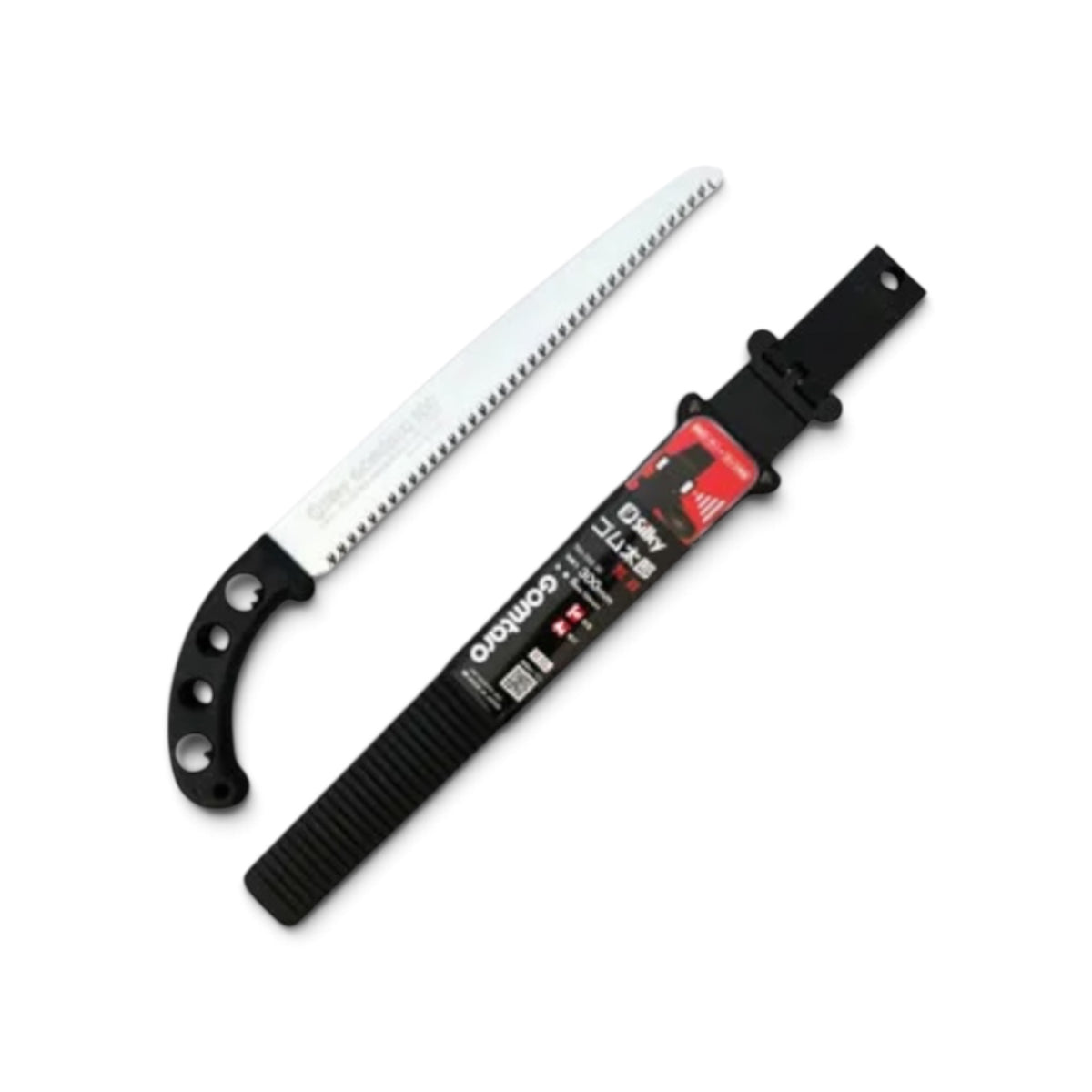 Silky Gomtaro 300mm Straight Sheathed Saw Large Teeth No.102-30 [Total Length & Blade: 435mm / 300mm / High-Carbon SK95 Steel / Full-Tang Monoblade / Vulcanized Rubber Handle / Hard Sheath Included]