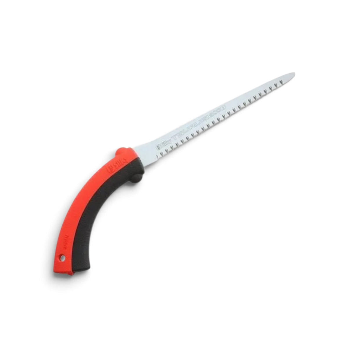 Silky Tsurugi 200mm Straight Sheathed Saw Large Teeth No.450-20 [Total Length & Blade: 380mm / 200mm / High-Carbon SK95 Steel / 1.8mm Heavy-Duty Slim Blade / Tool-Less Genki Grip / Red Accents / Aluminum Sheath Included]