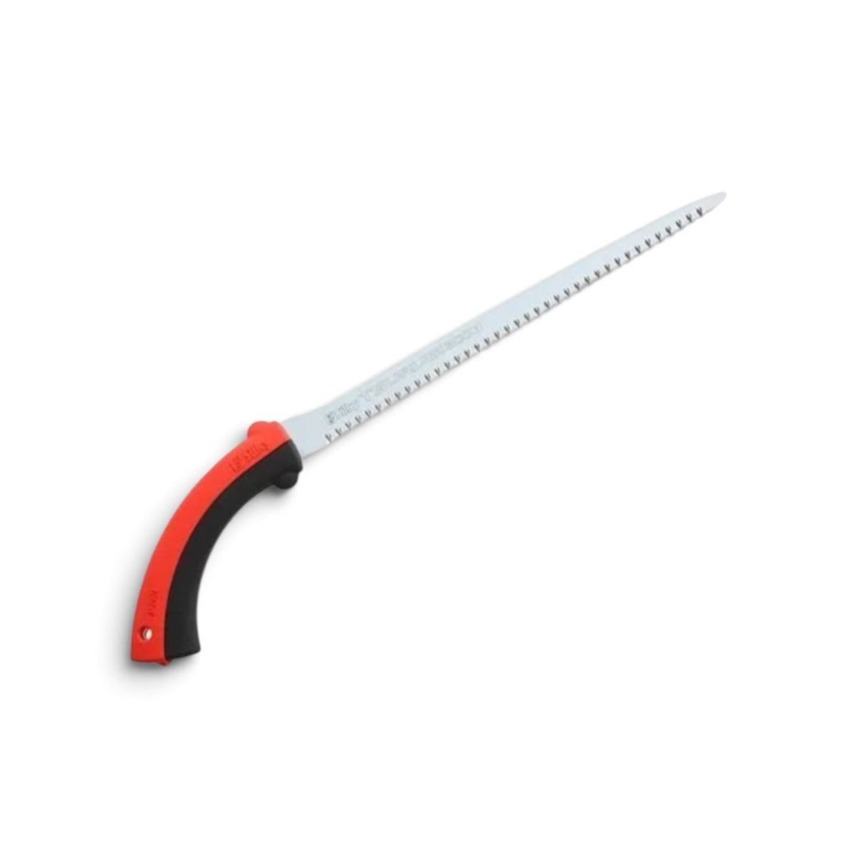 Silky Tsurugi 300mm Straight Sheathed Saw Large Teeth No.450-30 [Total Length & Blade: 480mm / 300mm / High-Carbon SK95 Steel / 1.8mm Heavy-Duty Slim Blade / Tool-Less Genki Grip / Red Accents / Aluminum Sheath Included]