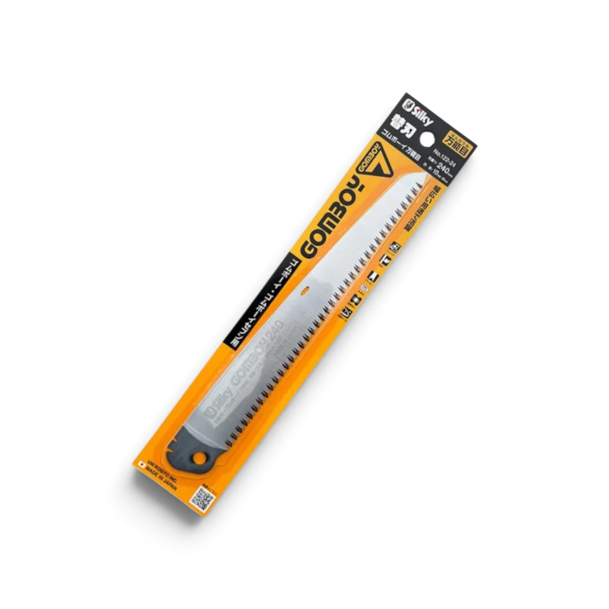 Silky Replacement Blade No.122-24 for Gomboy & Gomboy 7 240mm Medium Teeth [Blade: 240mm / SK95 High-Carbon Steel / 1.3mm Blade / Medium Teeth / Compatible with Gomboy & Gomboy 7 Series]