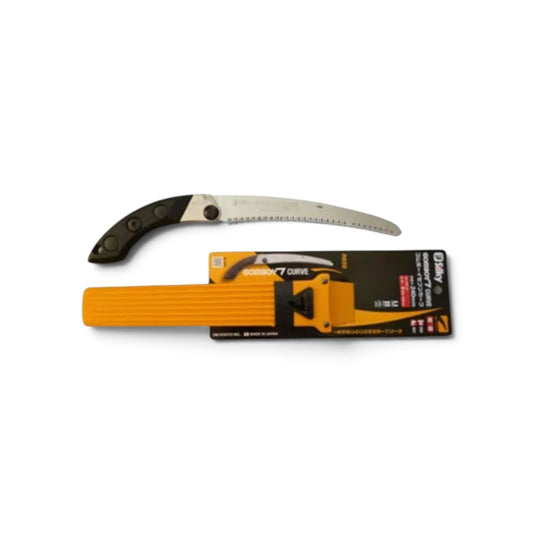 Silky Gomboy 7 Curve 240mm Sheathed Saw Large Teeth No.465-24 [Total Length & Blade: 400mm / 240mm / High-Carbon SK95 Steel / Gentle Curved Blade / Sheath Included / Red Accents]