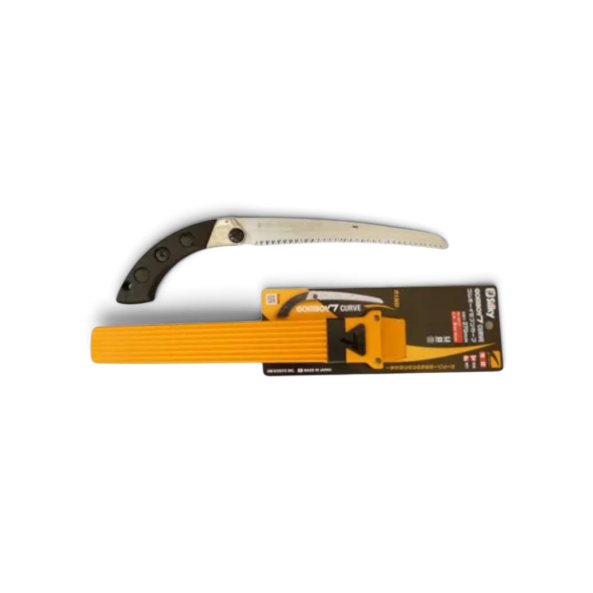 Silky Gomboy 7 Curve 270mm Sheathed Saw Large Teeth No.465-27 [Total Length & Blade: 430mm / 270mm / High-Carbon SK95 Steel / Gentle Curved Blade / Sheath Included / Red Accents]
