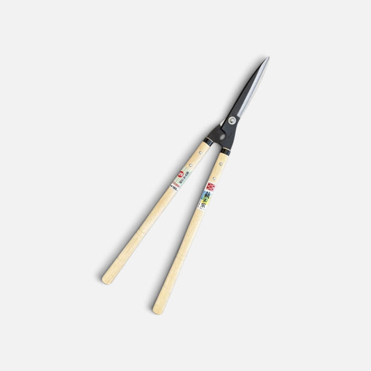 Hasami Masamune Traditional Japanese Hedge Shears Sharp-Angle Model (NO.126) Blade 180mm / Oak Handle 450mm Shirogami White Paper Steel [Traditional Hand-Forged from Scratch / Hollow Ground / Twisted Blade]