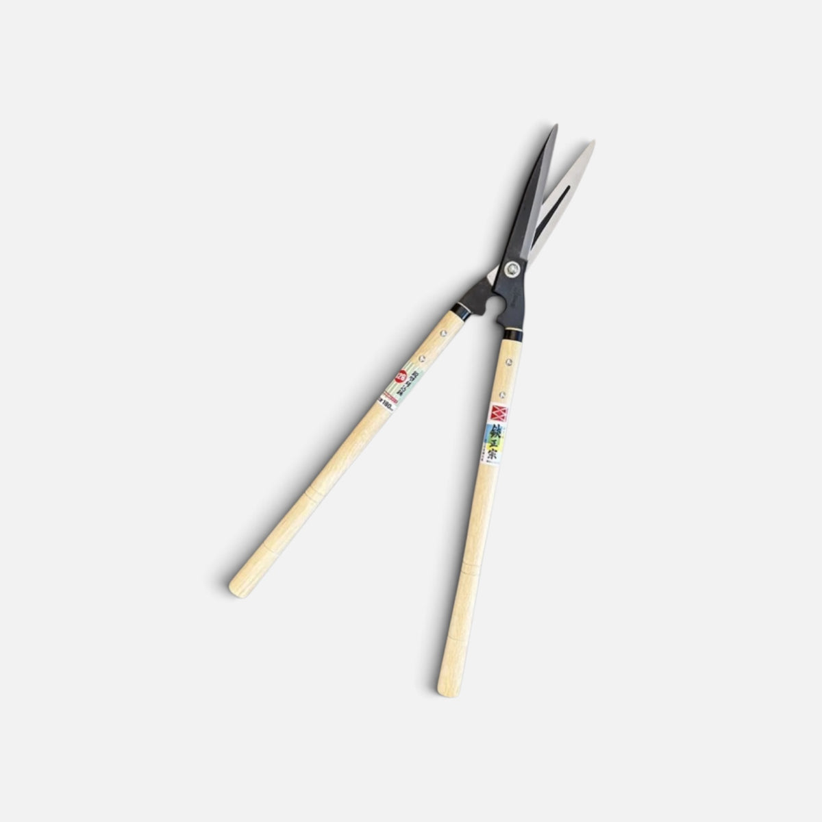 Hasami Masamune Traditional Japanese Hedge Shears Sharp-Angle Model (NO.126) Blade 180mm / Oak Handle 450mm Shirogami White Paper Steel [Traditional Hand-Forged from Scratch / Hollow Ground / Twisted Blade]