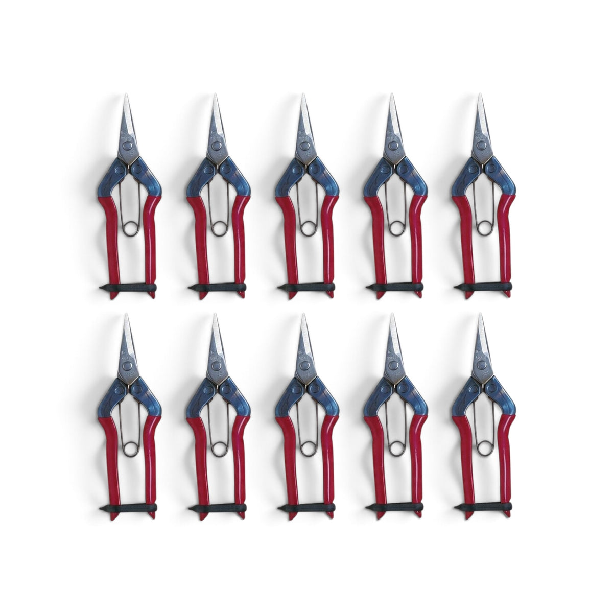 Chikamasa T-500S Stainless Steel Fruit Thinning & Fine Bud Snips 10 set 170mm/35mm Weight: 100g [Sakai Chikamasa Heritage / Rust-Resistant Japanese Stainless Steel / Ultra-Featherweight 100g / Compact 35mm Pointed Tip / High-Efficiency Harvest & Thinning]